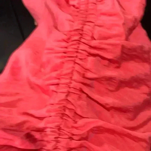 Marc New York 3/4 ruched sleeve, gold zipper detail, top - cayenne - Picture 5 of 11